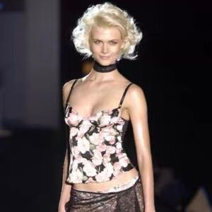 Blumarine Runway Floral Corsets Size S